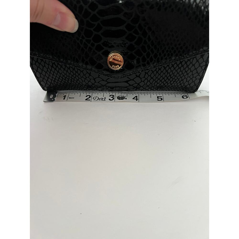 Michael Kors Women's Phone Crossbody Wallet Purse Black Genuine Leather Bag - Picture 9 of 11